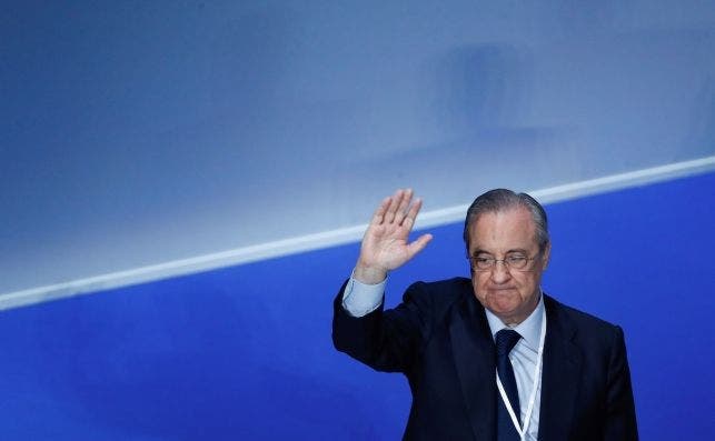 El presidente del Real Madrid, Florentino Pérez. EFE/Emilio Naranjo