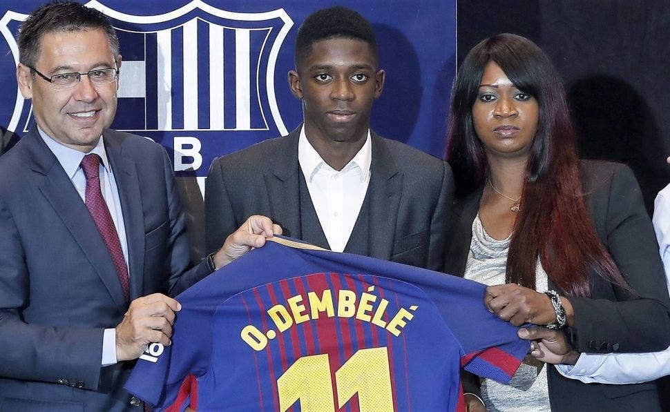 Florentino Pérez suelta un 'top secret' de Dembelé que arrasa en el Barça de Bartomeu | EFE