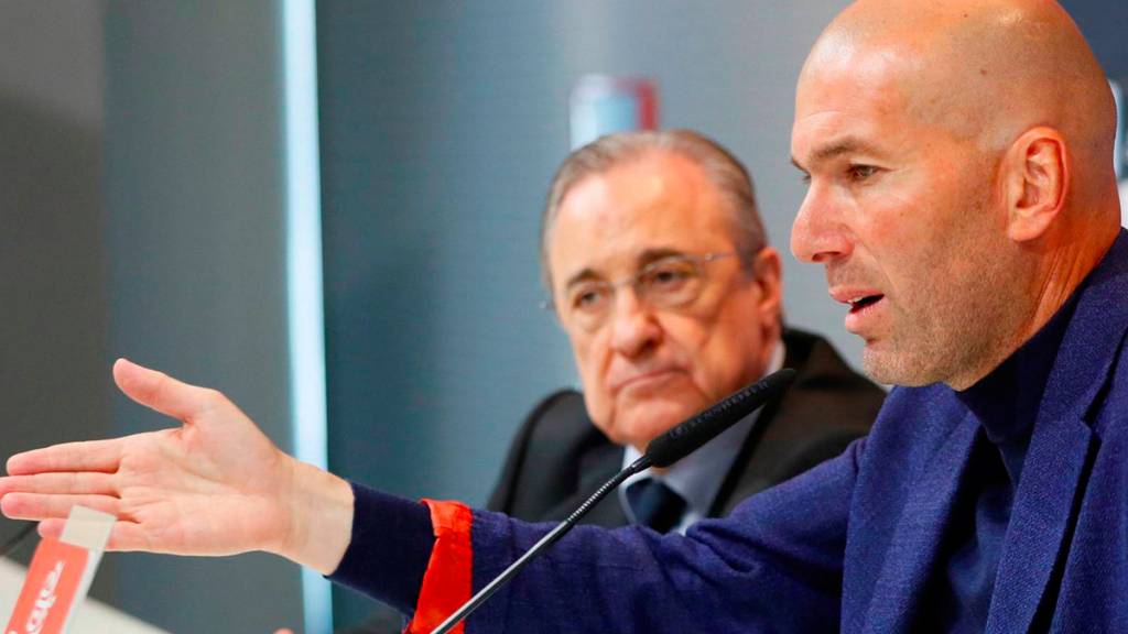 Zinedine Zidane y Florentino Pérez