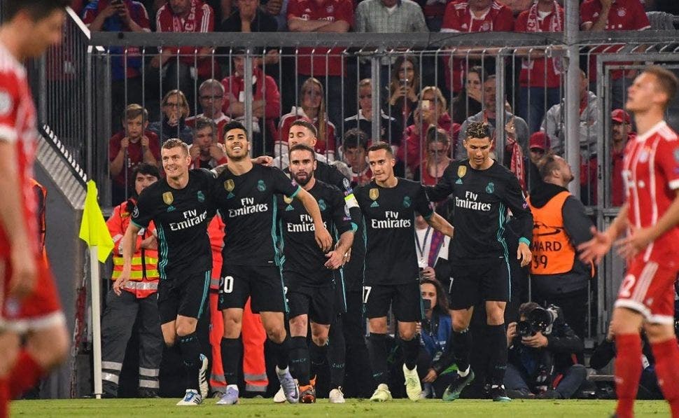 Kroos, Asensio, Carvajal, Sergio Ramos, Lucas Vázquez y Cristiano Ronaldo conquistan a Florentino Pérez en Múnich | EFE