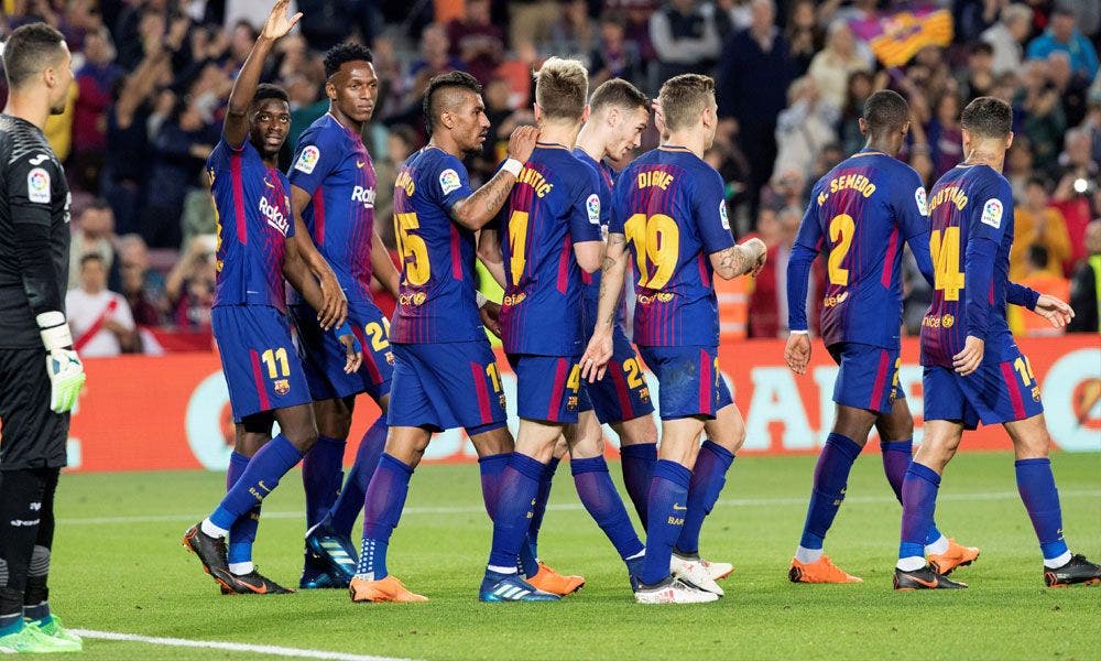 Barça celebra gol