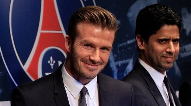 David Beckham y Nasser al-Khelaifi