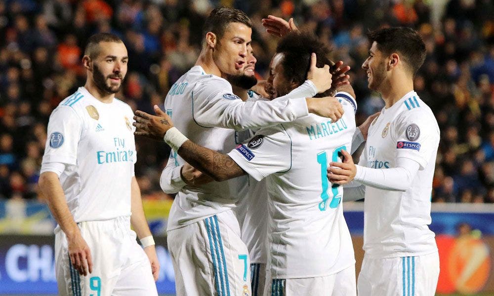 Coutinho destapa la humillación de Cristiano Ronaldo, acompañado en la imagen por Asensio, Marcelo y Benzema en un partido del Real Madrid | EFE