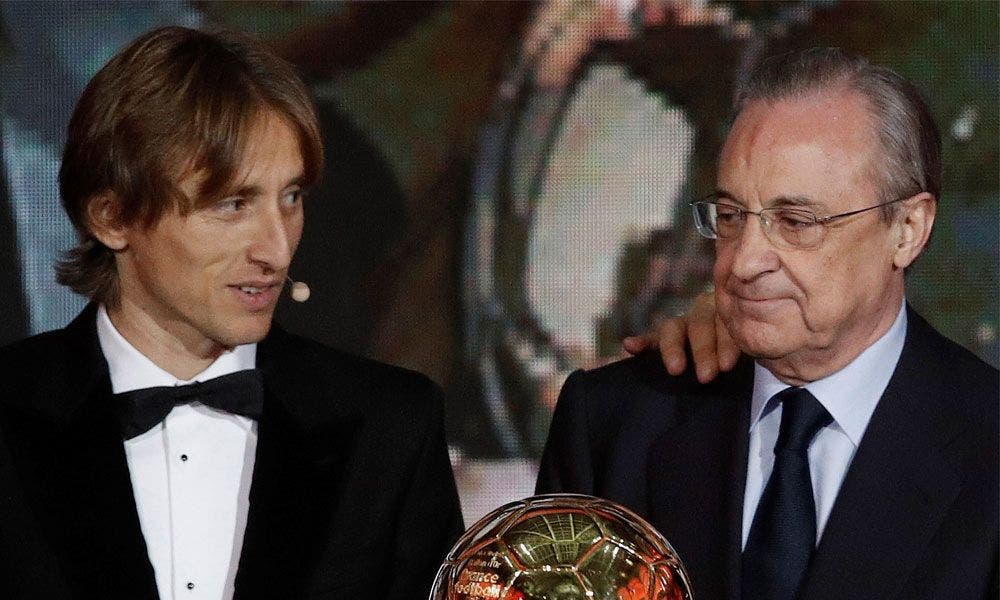 Florentino Pérez y Modric Real Madrid