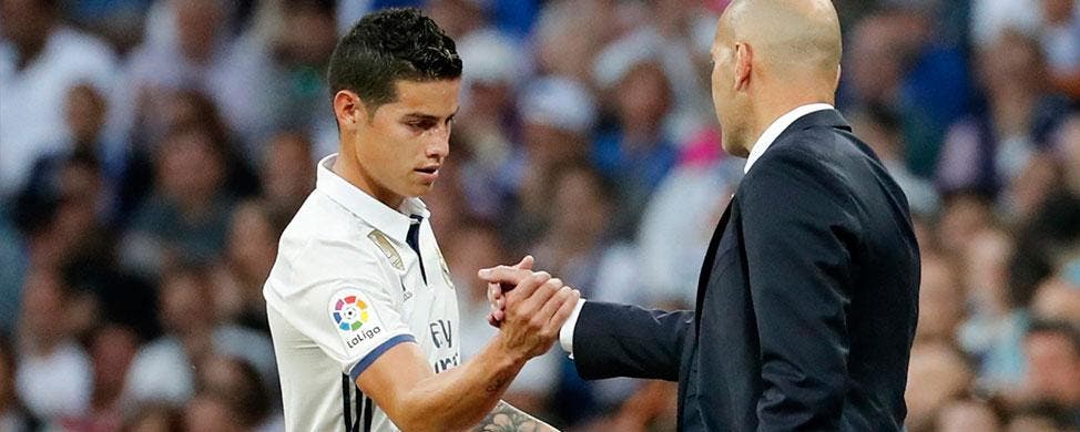 James Rodríguez manda un aviso a Florentino Pérez sobre Zinedine Zidane | EFE