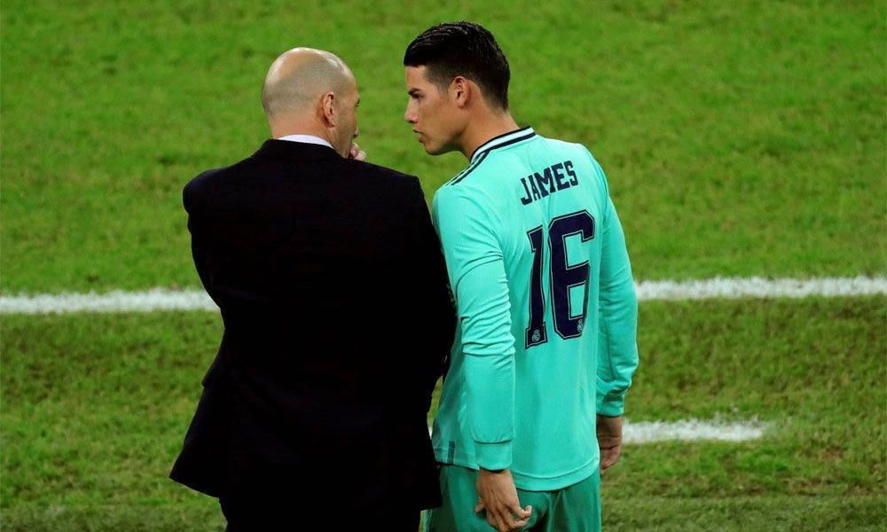 James Rodríguez y Zidane
