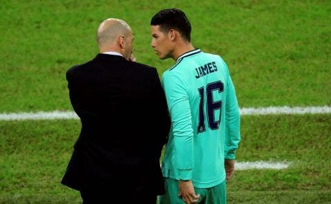 James Rodríguez y Zidane