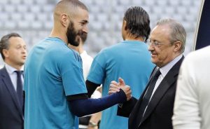 Benzema y Florentino Pérez Real Madrid