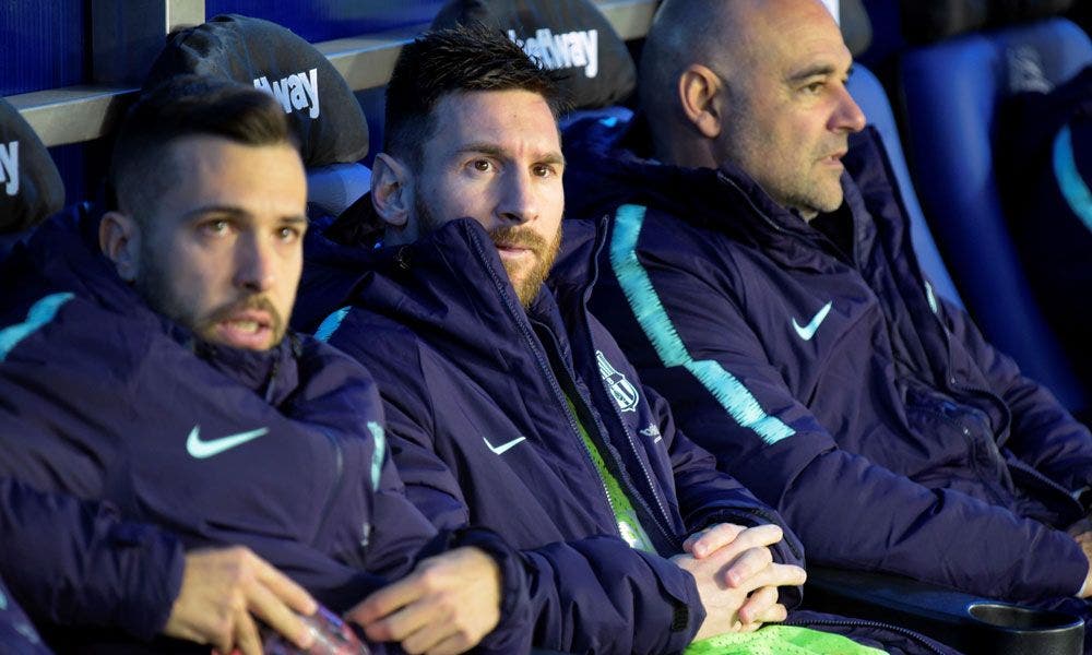 Leo Messi y Jordi Alba | EFE