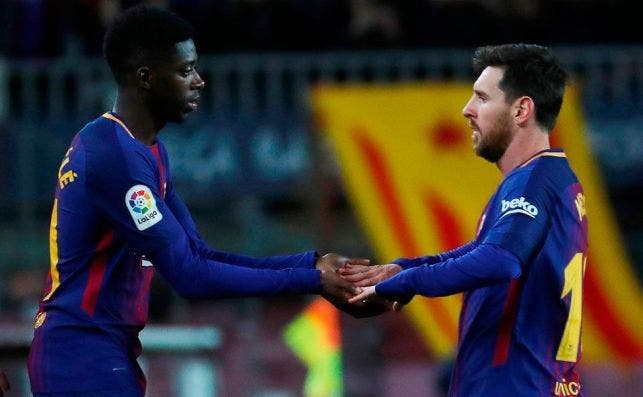 “¿Y Dembélé?”. Messi ordena un cambio de cromos (y mete al Barça en un lío) | EFE