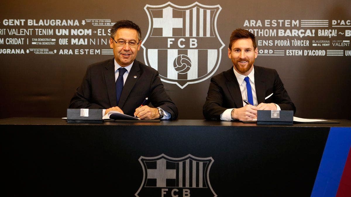 Messi y Bartomeu | FCB