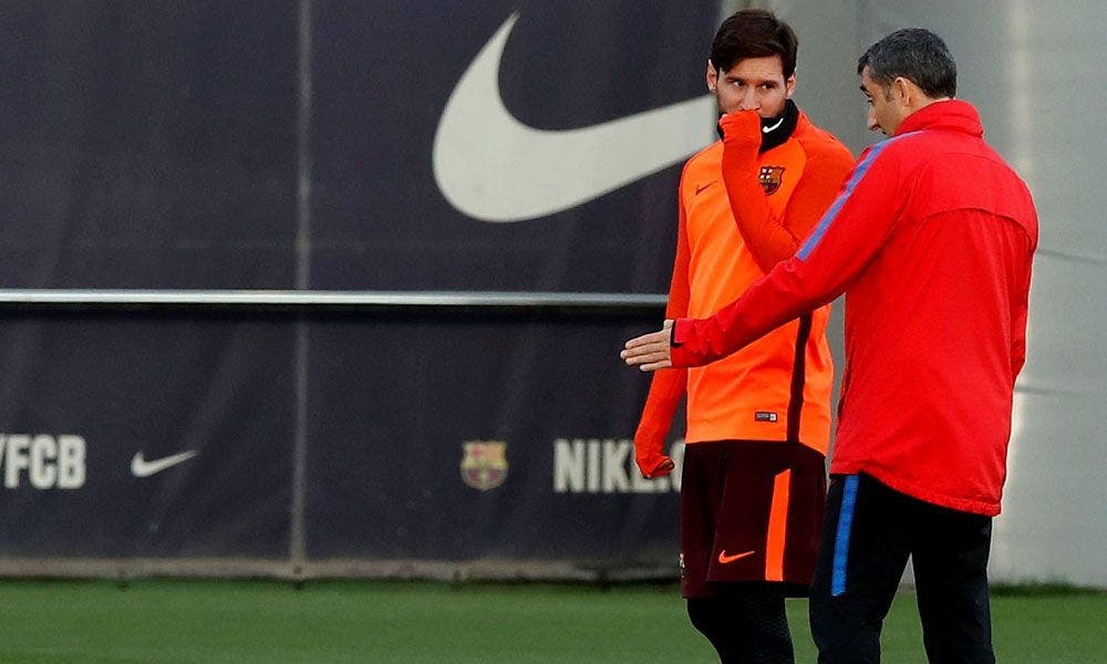 Leo Messi y Ernesto Valverde | EFE