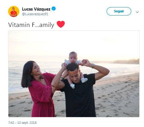 Lucas Vazquez tweet