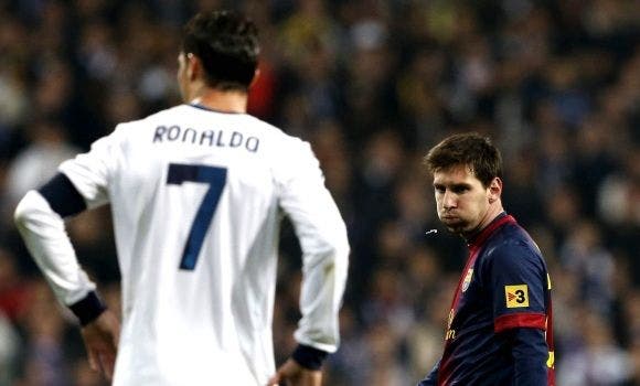 Messi escupe Cristiano Ronaldo 2013 efe