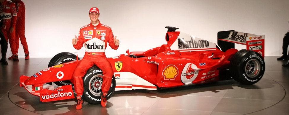 Michael Schumacher, cuando pilotaba en Ferrari