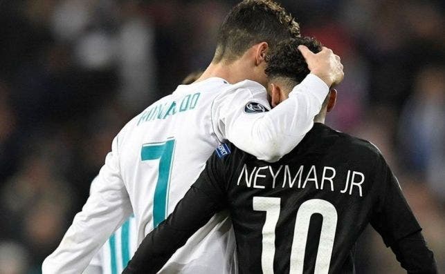 Neymar tranquiliza a Cristiano Ronaldo | EFE 