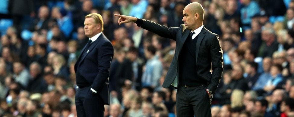 Pep Guardiola y Ronald Koeman se enfrentan en el City-Everton de la Premier League | EFE
