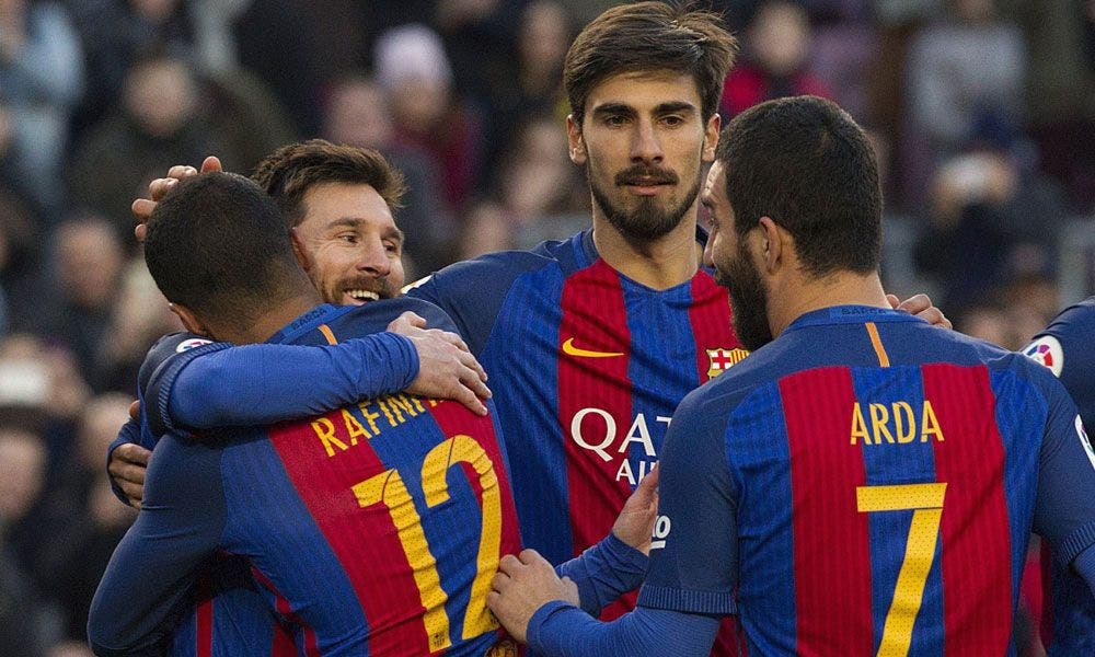 Messi salva a Rafinha y se carga a André Gomes y Arda Turan del Barça| EFE Messi salva a Rafinha y se carga a André Gomes y Arda Turan del Barça| EFE
