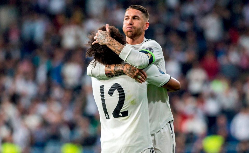 Marcelo y Sergio Ramos Real Madrid