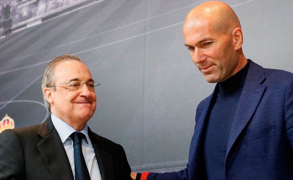 Zidane y Florentino Pérez| EFE