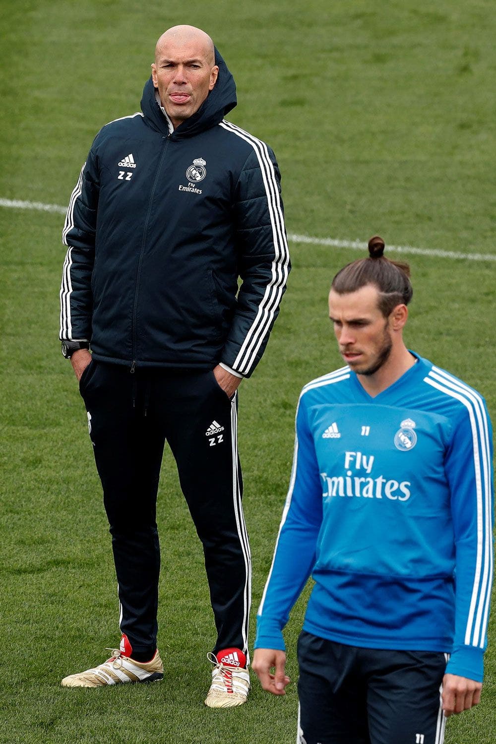 Zinedine Zidane y Gareth Bale