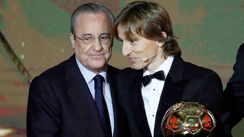 Florentino Pérez y Luka Modric