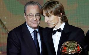 Florentino Pérez y Luka Modric