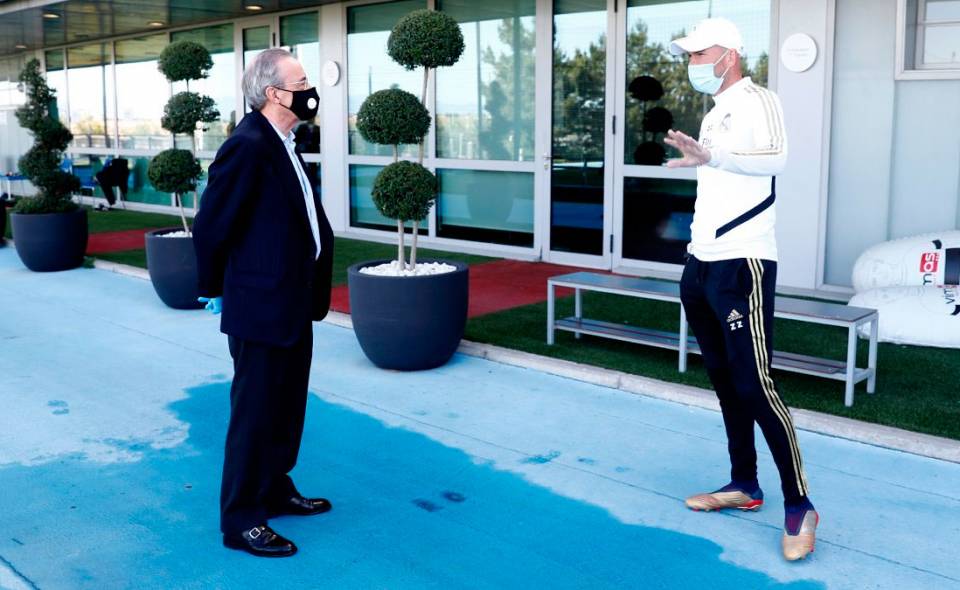 Florentino Pérez y Zinedine Zidane