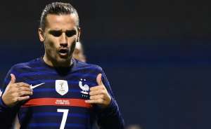 Antoine Griezmann celebra un gol con Francia