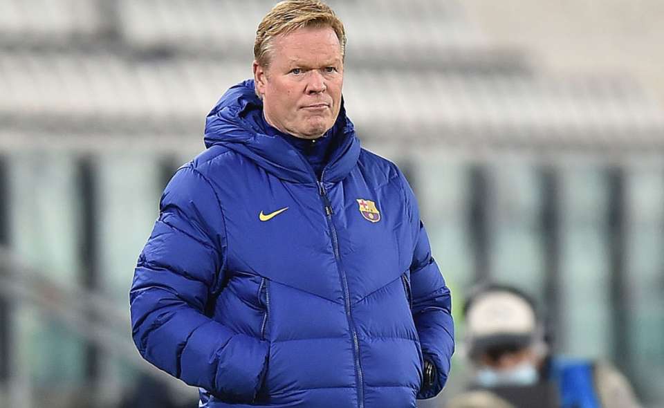 Ansu Fati y Ronald Koeman