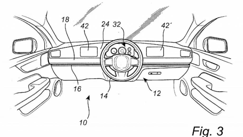 Patente del nuevo volante de Volvo