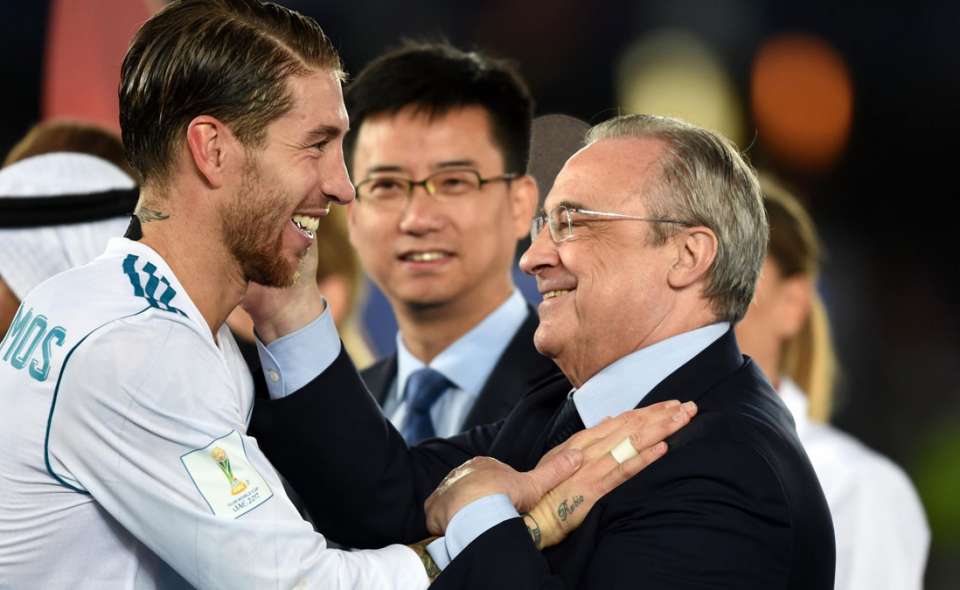 Sergio Ramos y Florentino Pérez Real Madrid
