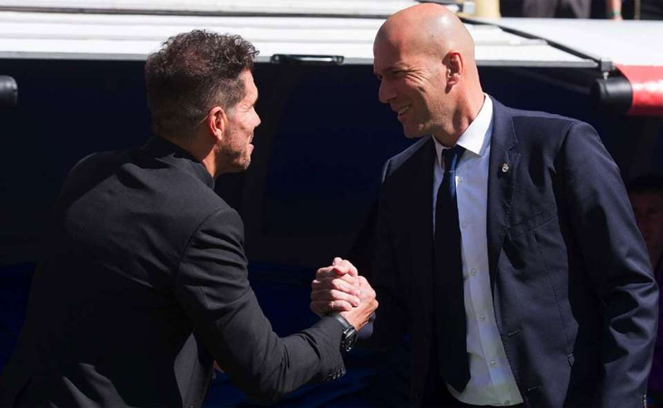 Cholo Simeone y Zinedine Zidane