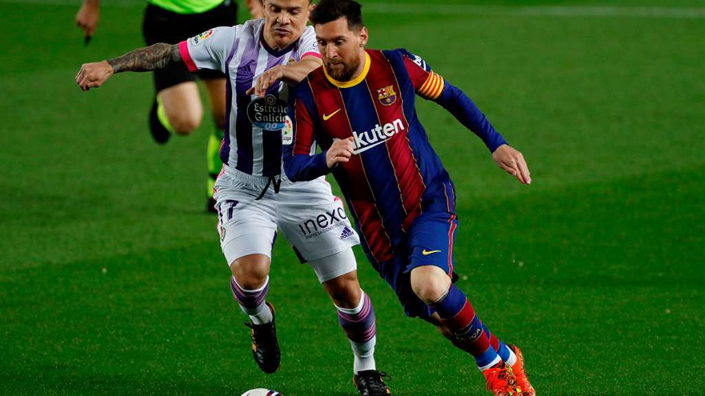 Leo Messi en el en el Barça-Valladolid