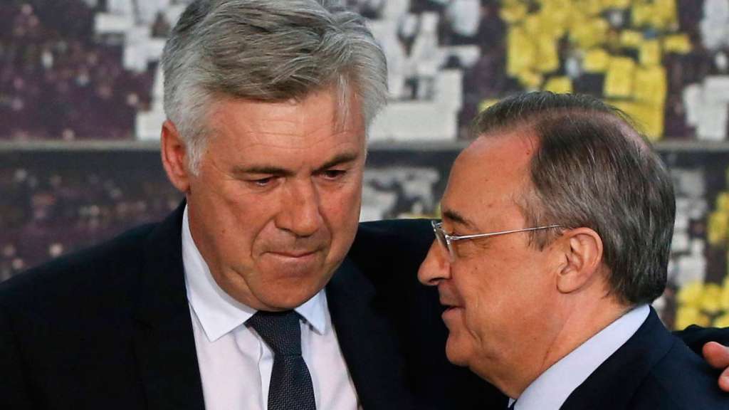 Carlo Ancelotti y Florentino Pérez Real Madrid