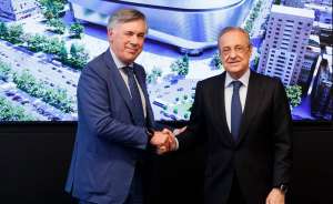 Carlo Ancelotti y Florentino Pérez real madrid