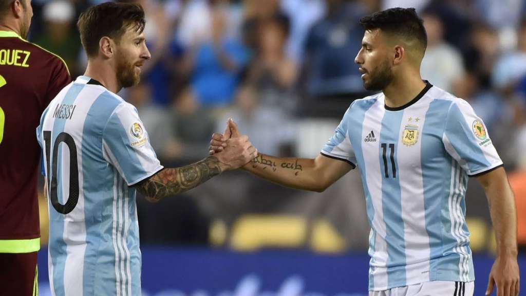 Leo Messi y el 'Kun' Agüero