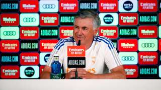 Carlo Ancelotti en rueda de prensa