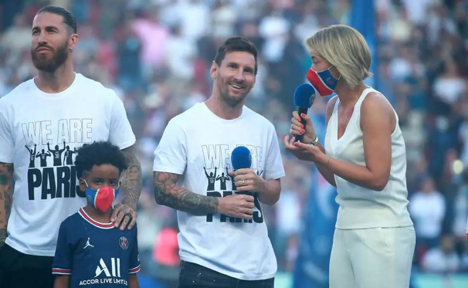 Sergio Ramos y Leo Messi
