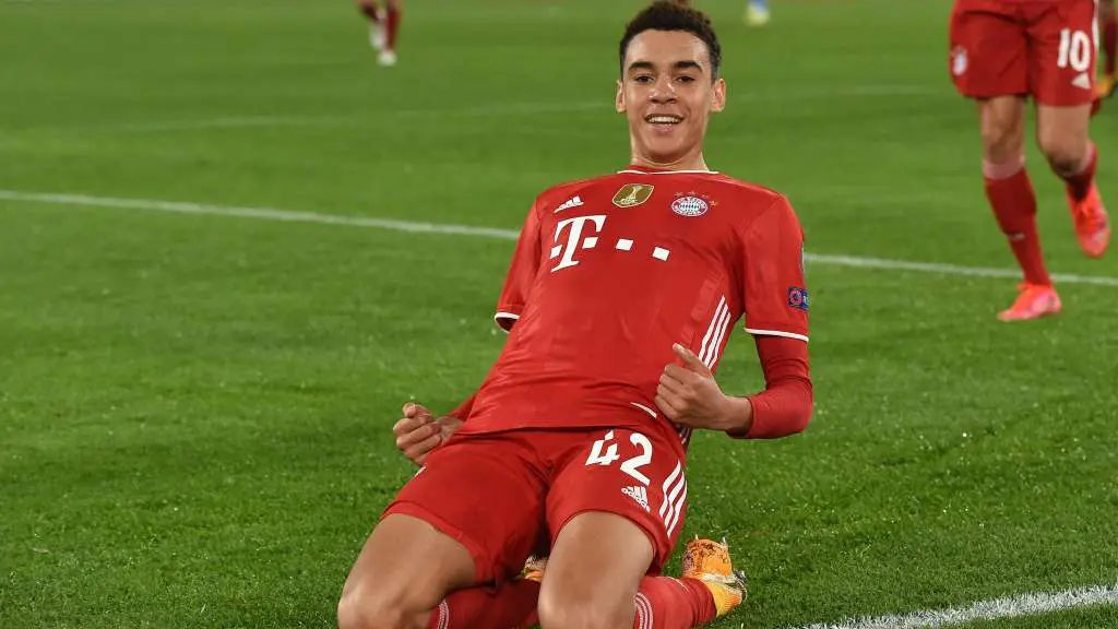 Jamal Musiala con el Bayern de Múnich