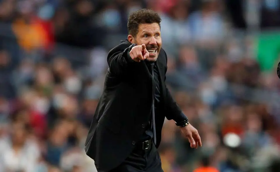 Simeone entrenador del Atlético de Madrid