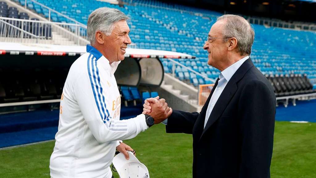Florentino Perez and Ancelotti Real Madrid