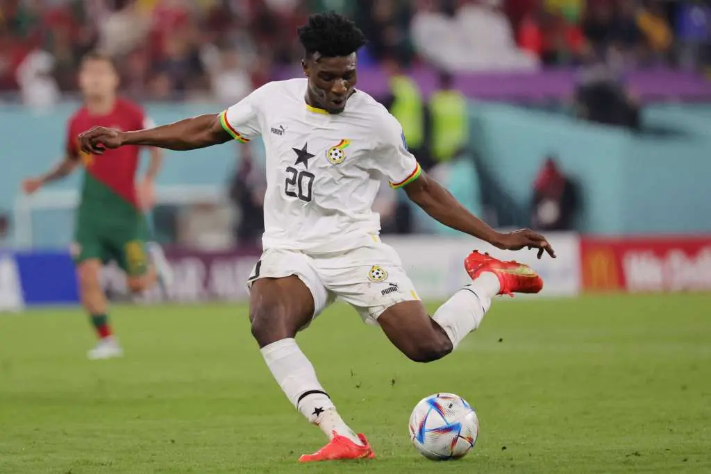 Kudus Mohammed con la selección de Ghana