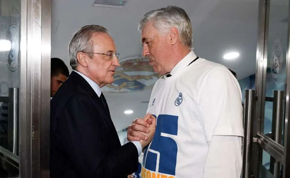 Florentino Pérez y Ancelotti Real Madrid