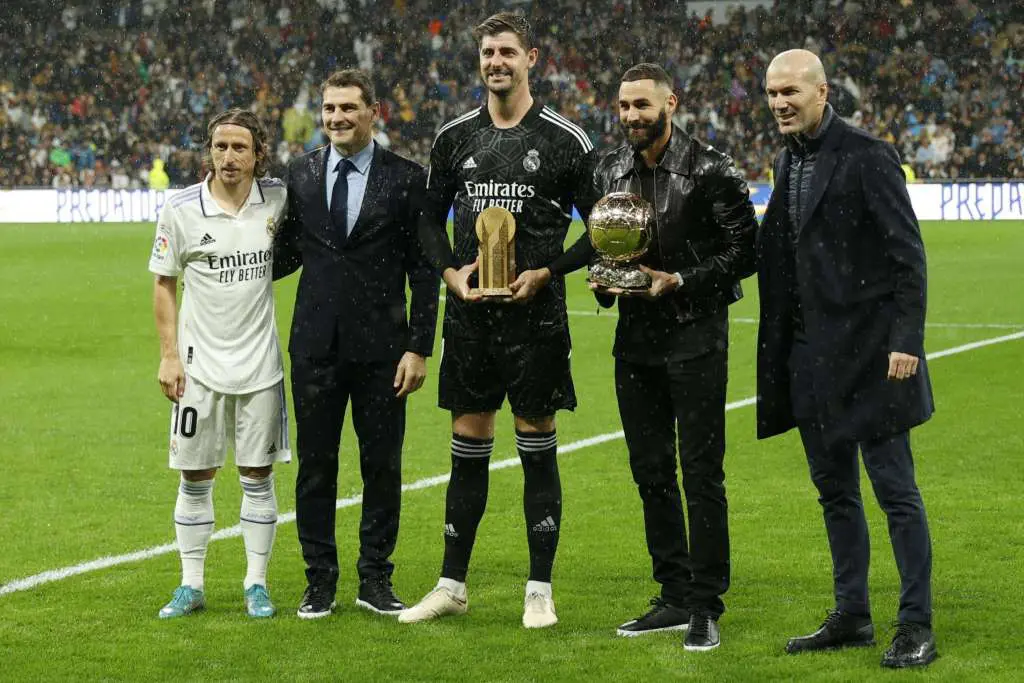 Zidane, Benzema, Courtois, Iker Casillas y Luka Modric