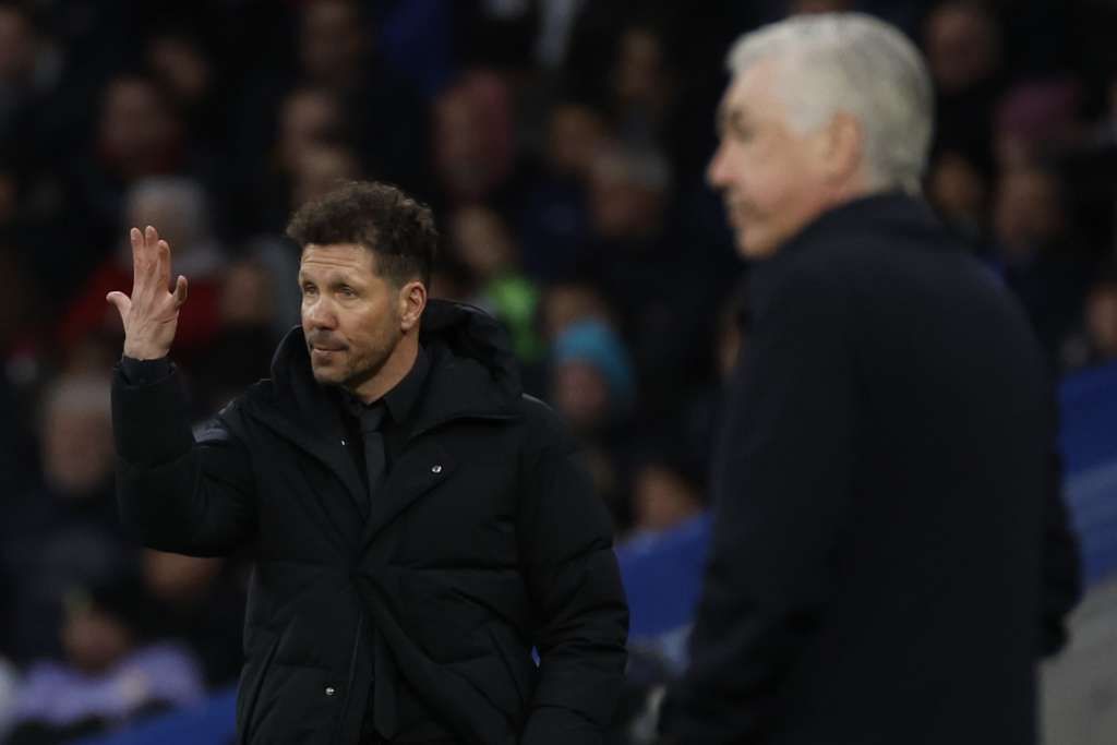 Simeone y Ancelotti Atlético Real Madrid