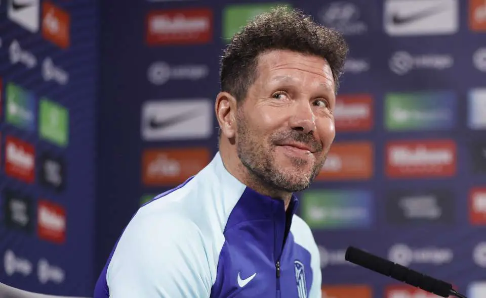 Simeone, entrenador del Atlético de Madrid