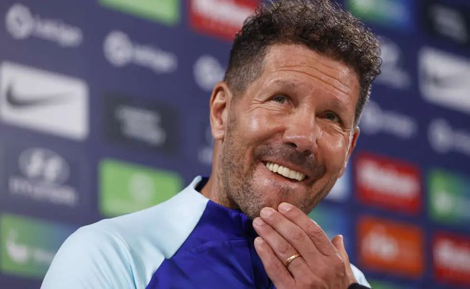 Diego Pablo Simeone, entrenador del Atlético de Madrid