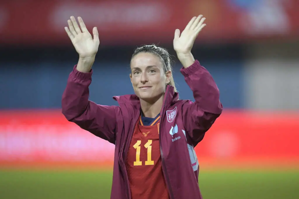 Alexia Putellas jugadora del Barça tras un partido de España.