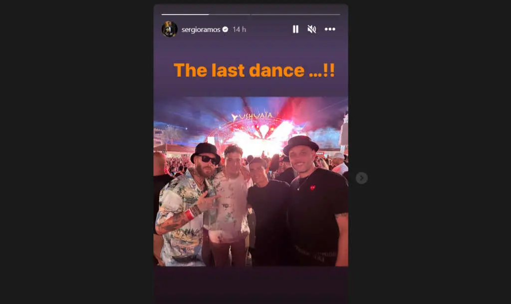 Post de Instagram de Ramos